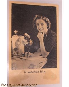 Prent briefkaart mobilisatie 1939 In gedachten bij je