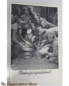 Prent briefkaart mobilisatie 1939 ReinigingsDienst