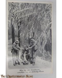 Prent briefkaart mobilisatie 1939 GN kookvuur 12 uur