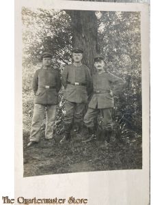 (Feld) Postkarte 1917 Deutsche Soldaten vor einem Baum