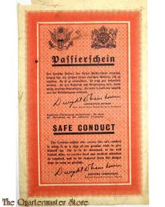 Passierschein / Safe Conduct Expeditionary Forces
