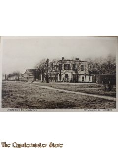 Prent briefkaart 1940 mobilisatie Legerplaats Oldebroek Off Cant en Paviljoen