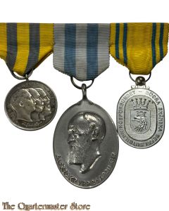 3er Orden Spange Erinnerungsmedaille"40 Jahre treuen gedenkens" 1870/71 Preussen , Erinnerungsmedaille zur 100-Jahrfeier der Firma Krupp Stahlwerke 1912 ,Southern Skåne Landstorm Association's reward medal 1935 