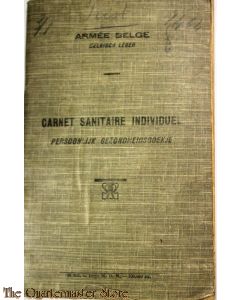 Belgium - Carnet Sanitaire Individuel 1922) Armee Belge (Persoonlijk Gezondheids boekje Belgisch Leger 1922)