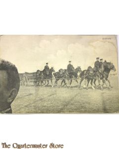 Prent briefkaart 1914 mobilisatie Artillerie