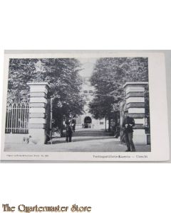 Prent briefkaart Vestingartillerie kazerne Utrecht