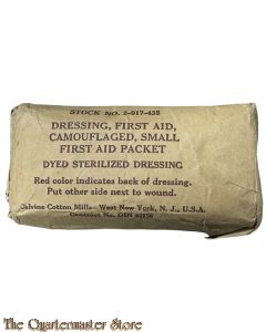 Dressing, first aid, Camouflaged small first aid packet,   dyed sterilized dressing 2-017-435