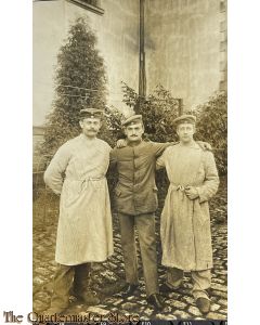 (Feld) Postkarte 1915 Gruppe Deutsche Soldaten im Hospital 
