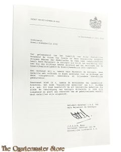 Dokument - Oorkonde Huwelijksmedaille 2002