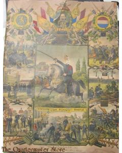 Groot wandplakette 1897 ter herinnering aan mijn diensttijd Huzaar