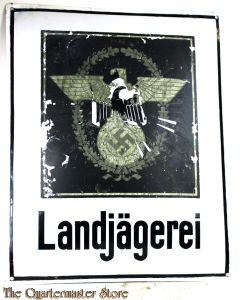 Dienststellenschild der Gendarmerie Rietberg (Noordrijn-Westfalen)
