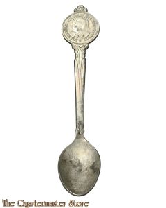 Koffie lepel KWF met afbeelding 25 cents 1897 