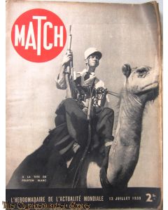 Magazine MATCH 13 julliet 1939 A la tete du peleton blanc