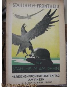 Buch 11e Reichs Frontsoldatentag am Rhein 4-5 okt 1930
