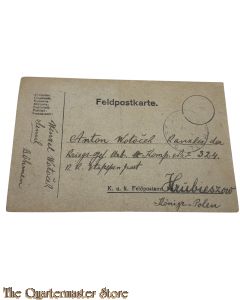 Feldpostkarte Kriegsgefangene 1917 abt 324 