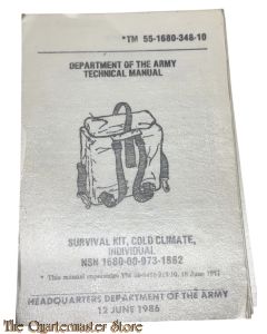 Manual TM 55-1680-348-10 survival kit,Cold Climate Individual  1971