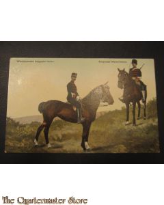 Prent briefkaart 1905 Wachtmeester daagsche tenue Korporaal Marechausse