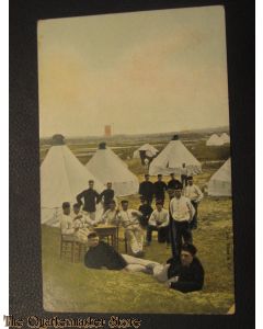 Prent briefkaart 1905 het Kampleven
