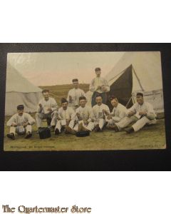 Prent briefkaart 1905 middagmaal, de bruine boontjes