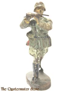 Wehrmacht Dwarsfluit muzikant Lineol  (German musician flute  WW2)