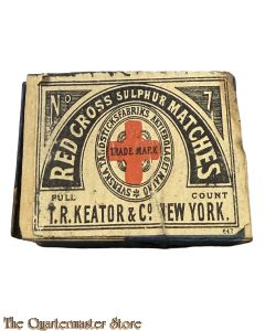 Matchbox with matches American Red Cross WW1