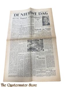 Krant de nieuwe Dag 10 Augustus 1945