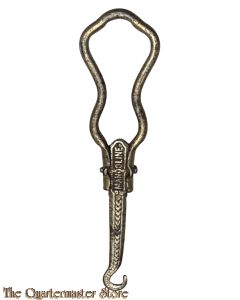 Pre WW2 Tiny Folding Steel Buttonhook - French - Brandname:MANDOLINE