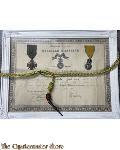 Medaille militaire 14-18+Laynard and Croix de Guerre 14-18