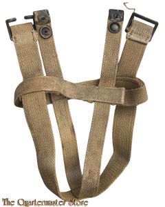 Skeleton webbing harness for canteen