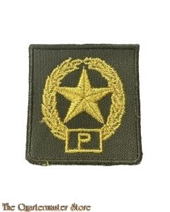 Stoffen Brevet - Militair Schuttersembleem Pistool voor trui