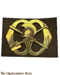 Baret embleem Regiment Pioniers (kleine helm)