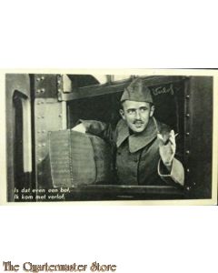 Prent briefkaart mobilisatie 1939 bof verlof