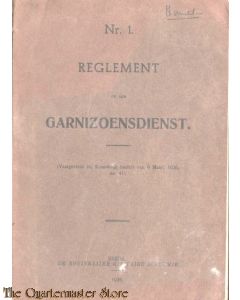 Voorschrift no 1  Garnizoensdienst 