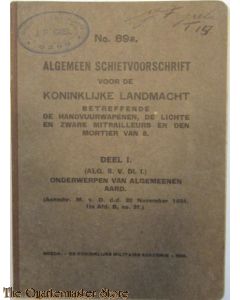 Voorschrift no 89a handvuurwapenen deel 1