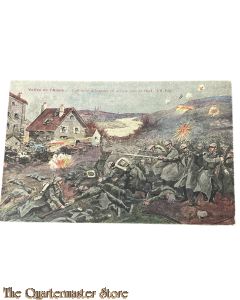 France - WW1 postcard Vallee de l’ Aisne , L’ offensive Allemange est arretee pres St-Paul