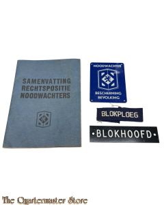 1950’s Set Blokhoofd van Blokploeg Noodwachter