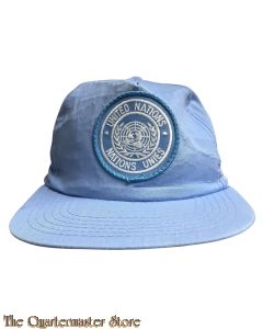 Blauwe United Nations vechtpet met badge 