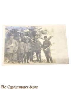Postkarte 1915 6 Deutsche Soldaten teils mit EK