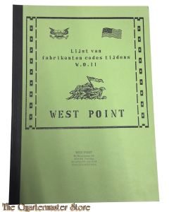 Book - Lijst van fabrikanten codes tijdens W.0.II 