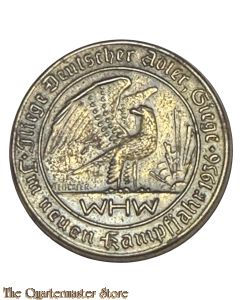 WHW Spende abzeichen GAU SÜD-HANNOVER BRAUNSCHWEIG "Fliege deutscher Adler, siege" 1936