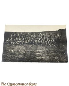 (Feld) Postkarte 1915 Grosse Gruppe Deutsche Soldaten 