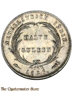 Coin -  Nederlandsch Indië 1/2 Gulden 1826 