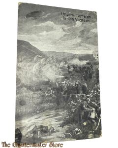 (Feld) Postkarte 1915 Unsere Tapferen in den Vogesen
