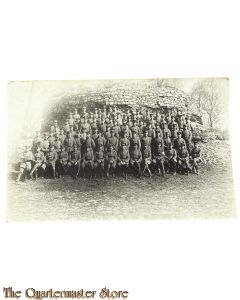 (Feld)postkarte 1914 Grosse Gruppe Deutsche Soldaten 
