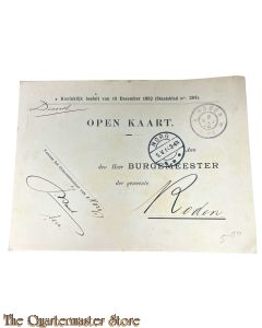 Briefkaart Norg 1914 Vertrek van verlofgangers Militie