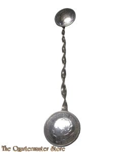 Thee/koffie lepel van  1/2 gulden en 10 cent zilver , anti duits