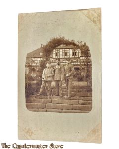 Postkarte/ Photo 1915 3 dekorierte Deutsche Soldaten