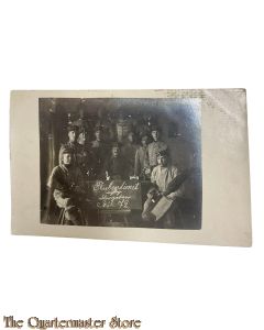 (Feld) Postkarte 1916 Gruppe Deutsche Soldaten Stubendienst
