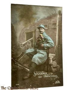 France - Postcard 1917 Souvenir des Tranches