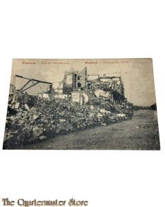 France - Postcard, Ruines de Middelkerke  1914-1918
